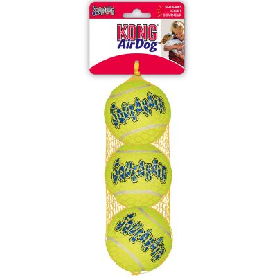 KONG Air Squeaker Medium Tennis Ball (Pack of 3)
