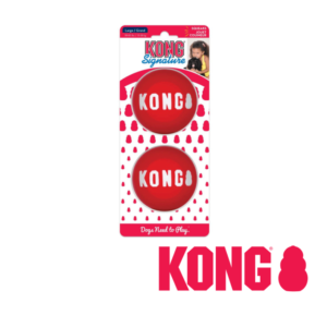 Kong Signature Ball (Medium) 2 pack