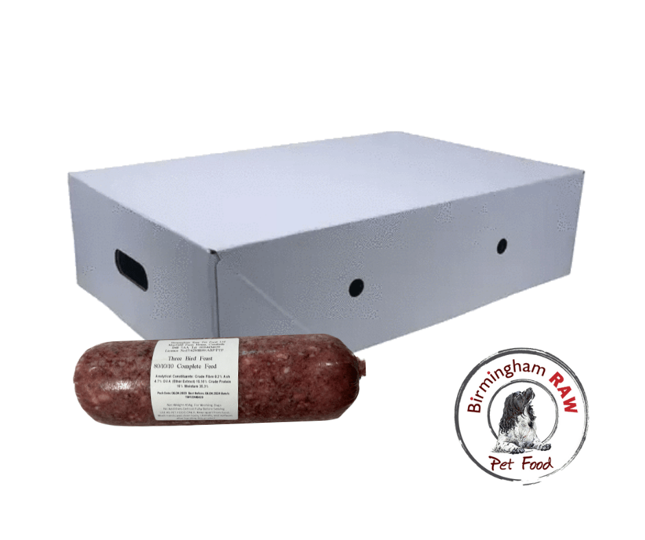 Birmingham Raw 3 Bird Complete Box (34 x 454g) K9Catering
