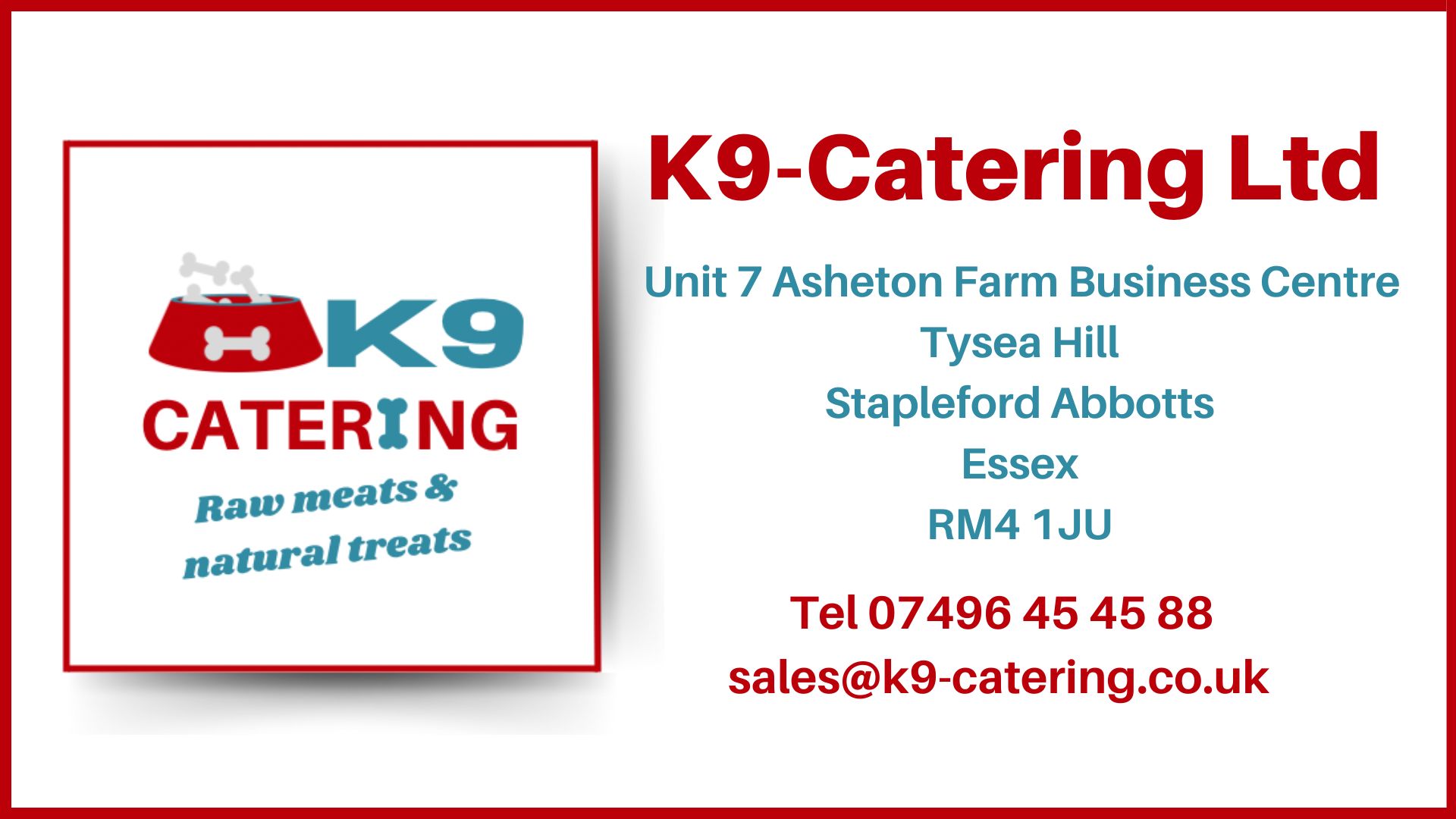 K9-Catering Logo #3 With Contact Details