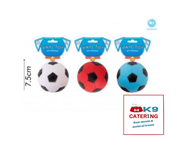 Squeaky Vinyl Football Dog Toy (each)