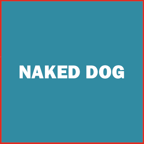Naked Dog Brand Logo (Blue)