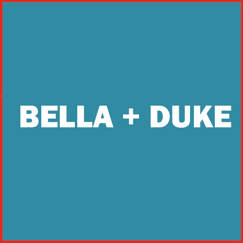 K9 Bella+Duke pet product icon (Blue) Bella + Duke Brand Logo (Blue)