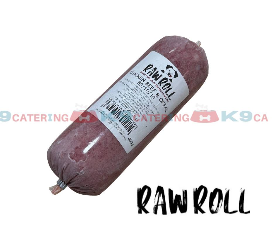 RawRoll Chicken & Beef 80/10/10 (460g)