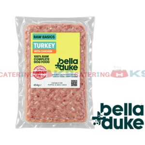 Bella and Duke Raw Basics Turkey 454g raw dog food
