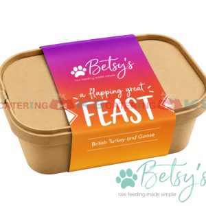 Betsy’s A Flapping Great Feast 1kg turkey and goose raw dog food