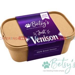 Betsys Just Venison Boneless 1kg raw dog food