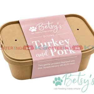 Betsy’s Turkey and Pork 1kg raw dog food