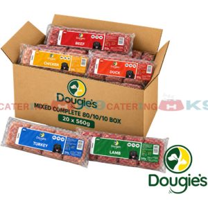 Dougies Mix Complete Box 80/10/10 20 x 560g raw dog food
