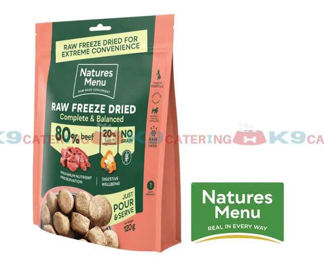 Freeze-Dried Complete Beef Dinner 120g dog food